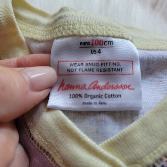 Hanna Andersson Pineapple PJs 100/4 - Picture 3 of 5